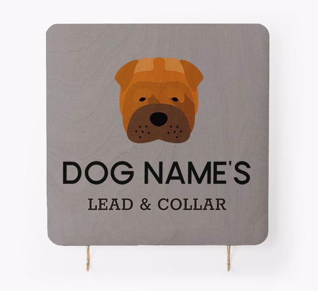 Personalised {breedFullName} Lead & Collar Hanger